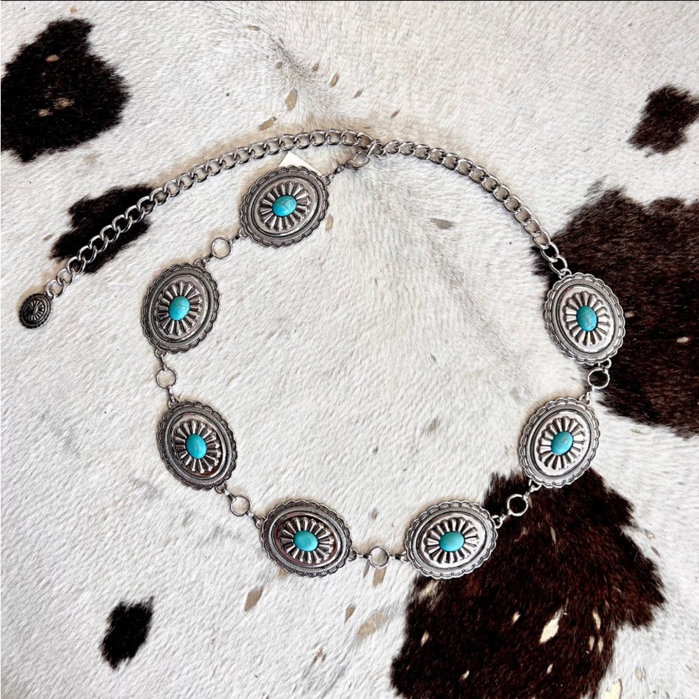 Turquoise Concho Belt